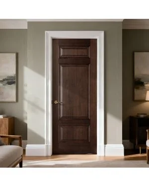 Launceston Walnut Pre-Finished Fire Door (FD30) (Bespoke)