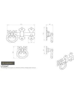 Ring Handle Gate Latch
