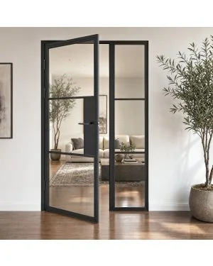 Manhattan Black Steel Modular Sidelight (Made to Measure)
