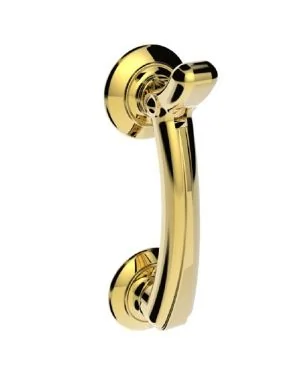 Slimline Knocker - Polished Brass