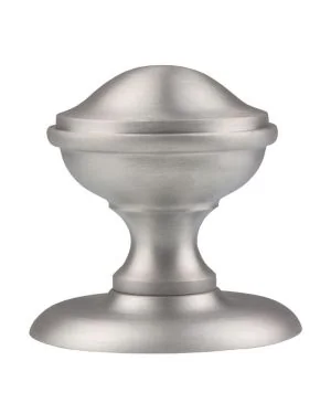 Victorian Centre Knob - Satin Chrome