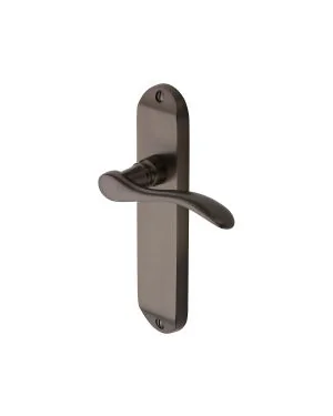 Heritage Brass Door Handle Lever Latch Maya Design Matt Bronze finish