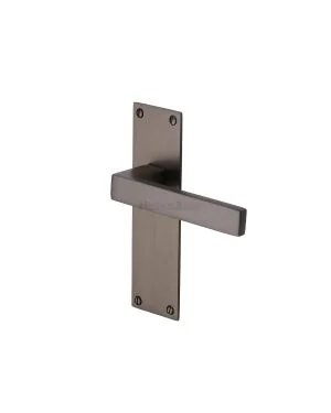 Heritage Brass Door Handle Lever Latch Metro Design Matt Bronze finish