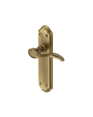 Heritage Brass Door Handle Lever Latch Verona Small Design Antique finish