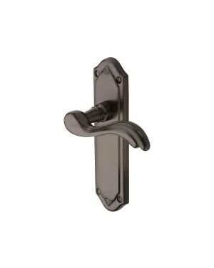 Heritage Brass Door Handle Lever Latch Lisboa Design Matt Bronze finish