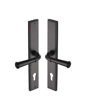 Heritage Brass Multi-Point Door Handle Lever Lock Colonial RH Design Matt Bronze finish