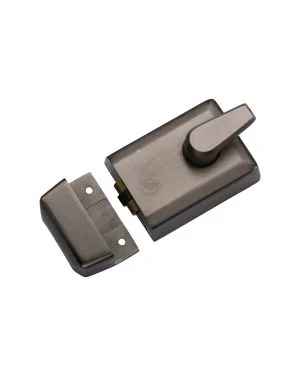 60mm Roller Bolt Night Latch Matt Bronze Finish