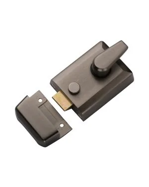 60mm Std. Nightlatch Matt Bronze Finish