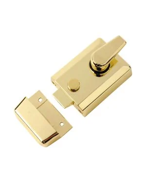60mm Std. Nightlatch Polished Brass Finish