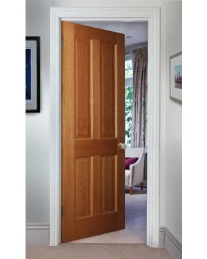 Trent 4-Panel Oak Fire Door (FD30 - Made to Measure)
