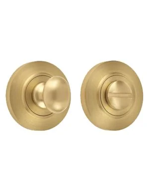 Pattern 1 Bathroom Turn - Satin Brass