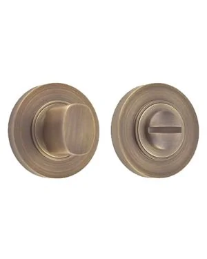 Pattern 3 Bathroom Turn - Antique Brass