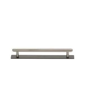 Heritage Brass Cabinet Pull Step Design with Plate 128mm CTC Matt Bronze/Satin Nickel Finish