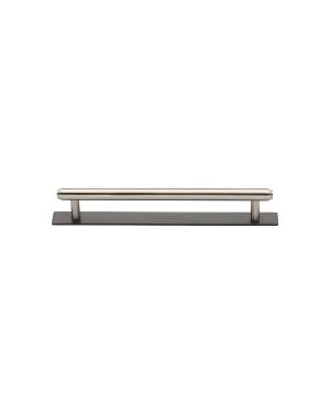 Heritage Brass Cabinet Pull Step Design with Plate 96mm CTC Matt Bronze/Satin Nickel Finish
