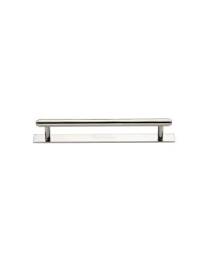 Heritage Brass Cabinet Pull Step Design with Plate 96mm CTC Polished Nickel Finish