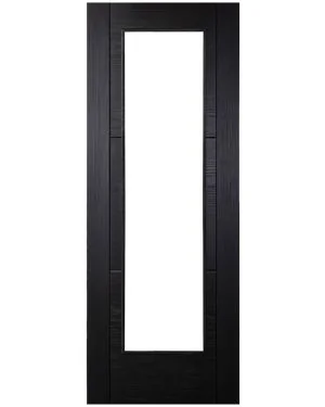 Pollino Black 1-Light Fire Door (FD30 - Made to Measure)