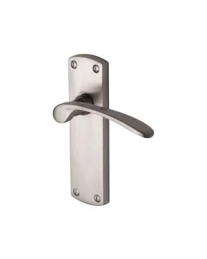 Project Hardware Door Handle Lever Latch Luca Design Satin Chrome finish