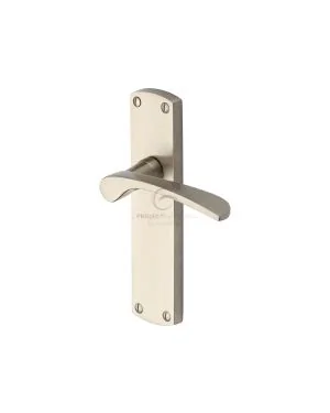 Project Hardware Door Handle Lever Latch Luca Design Satin Nickel finish