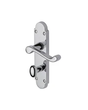 Project Hardware Door Handle for Bathroom Milton Design Polished Chrome finish
