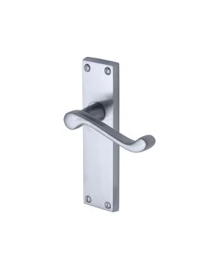 Project Hardware Door Handle Lever Latch Malvern Design Satin Chrome finish