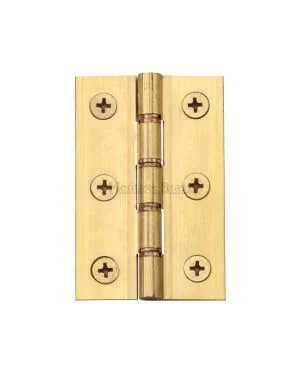 Heritage Brass Hinge Brass with Double&nbsp;Phosphor Washers 3 x 2 Natural Brass finish