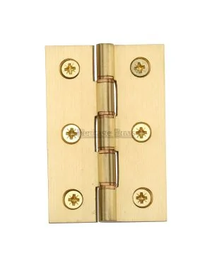 Heritage Brass Hinge Brass with Double&nbsp;Phosphor Washers 3 x 2 Satin Brass finish