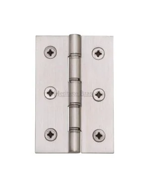 Heritage Brass Hinge Brass with Double&nbsp;Phosphor Washers 3 x 2 Satin Nickel finish