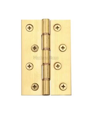 Heritage Brass Hinge Brass with Double&nbsp;Phosphor Washers 4 x 2 5/8 Natural Brass finish