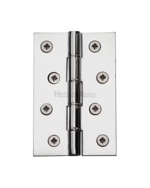 Heritage Brass Hinge Brass with Double&nbsp;Phosphor Washers 4 x 2 5/8 Polished Chrome finish