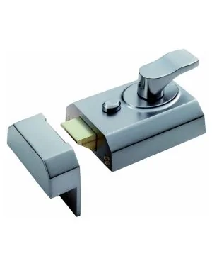 Contract Rim Cylinder Night Latch - Satin Chrome