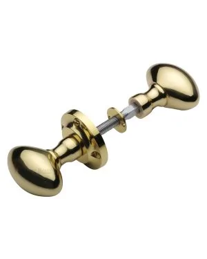 Heritage Brass Suffolk Rim Knob Polished Brass finish&nbsp;&nbsp;(Suitable with Rim Locks only)