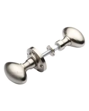 Heritage Brass Suffolk Rim Knob Satin Nickel finish