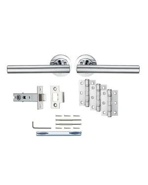 Satori Handle Latch Pack - Polished Chrome - Essential Door Pack