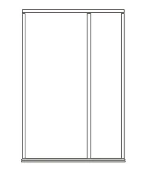 Hardwood External Single Door Frame with Right Handed Sidelight