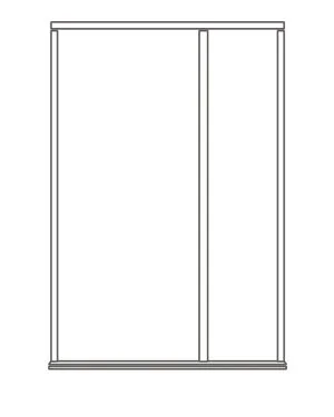 Oak External Single Door Frame with Right Handed Sidelight
