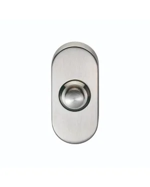 Contemporary Bell Push - Satin Stainless Steel