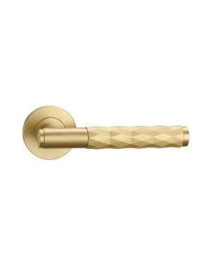 Tanata Lever Handle Pair - Satin Brass