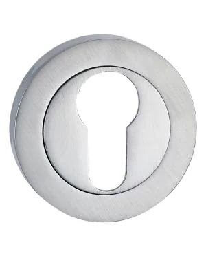 Satin Chrome Euro Escutcheon