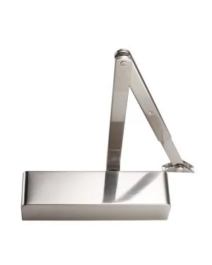 Premium Overhead Door Closer - Satin Chrome