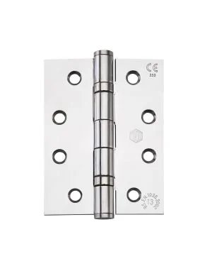 4" (102mm) Polished Stainless Steel Hinges - Pair