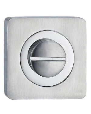 Polished & Satin Square Chrome Bath Turn