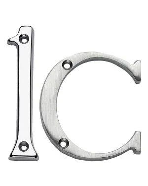Traditional Numerals - Satin Chrome