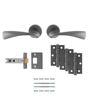 Sintra Handle Latch Pack - Anthracite - Ultimate Door Pack