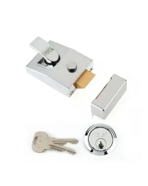 Yale P89 Deadlocking Nightlatch - Polished Chrome