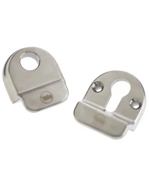 Traditional High Security Escutcheon Set - Satin Chrome