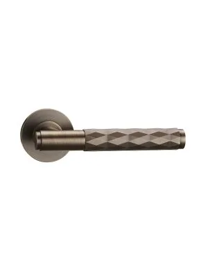 Zefta Lever Handle Pair - Antique Brass