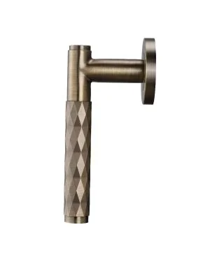 Zefta Lever Handle Pair - Antique Brass