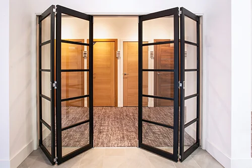 Bi-folding Odense Demi-Panel Doors