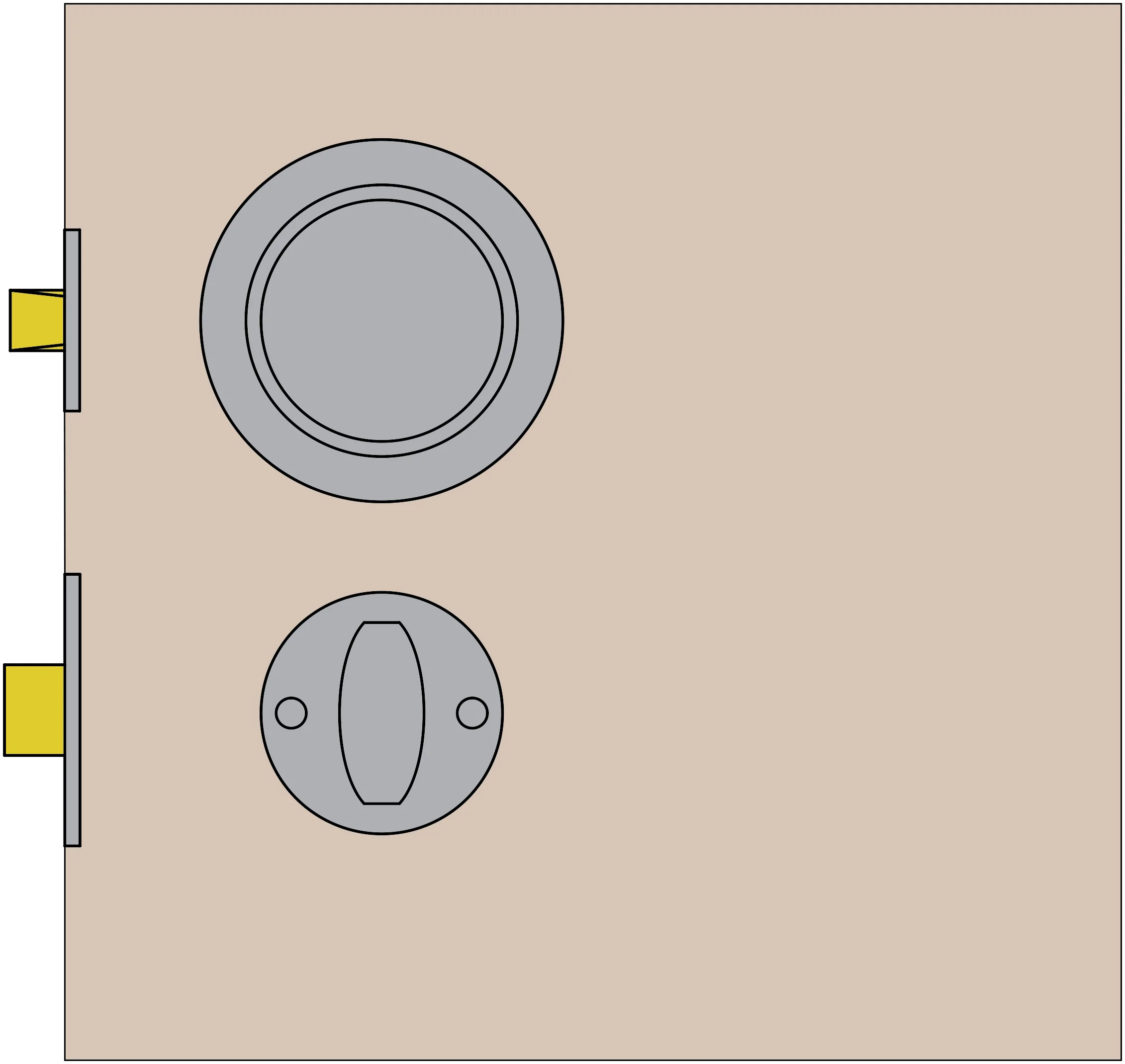 Latch & Tubular Deadbolt Configuration Diagram