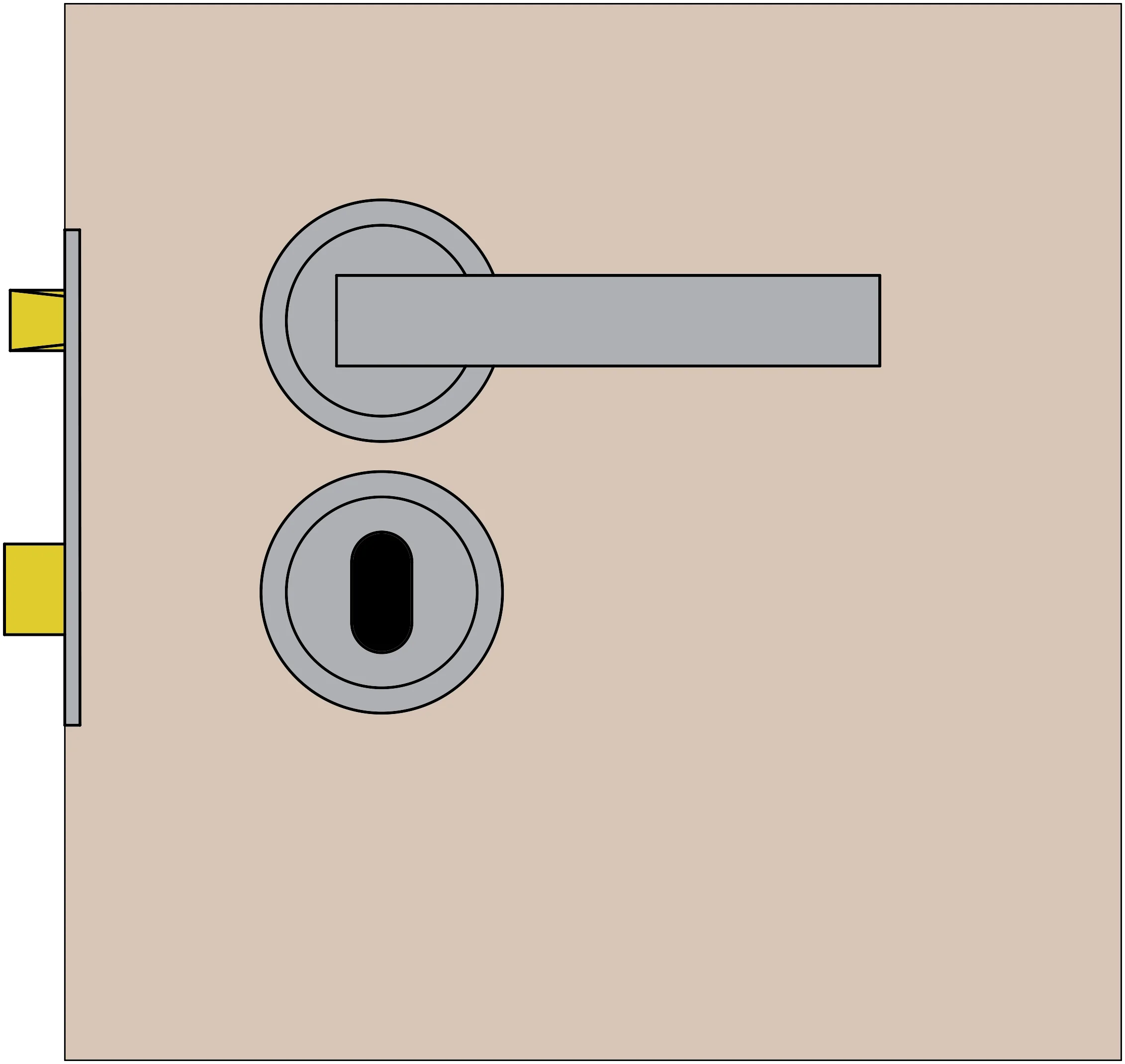 Standard Key Lock Configuration Diagram